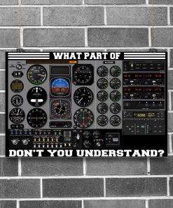 3D Pilot Control Board What Part Of Don't You Understand Poster