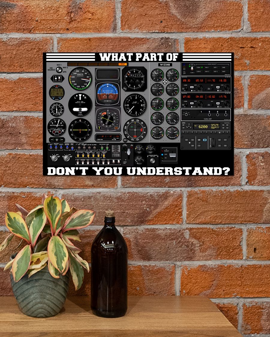 Only For Fan Pilot Control Board What Part Of Don't You Understand Poster
