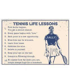 Tennis Life Lessons Poster