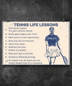 Beautiful Tennis Life Lessons Poster