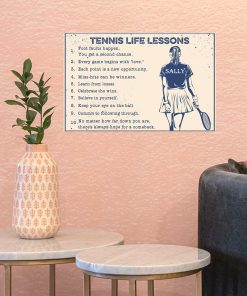 Excellent Tennis Life Lessons Poster
