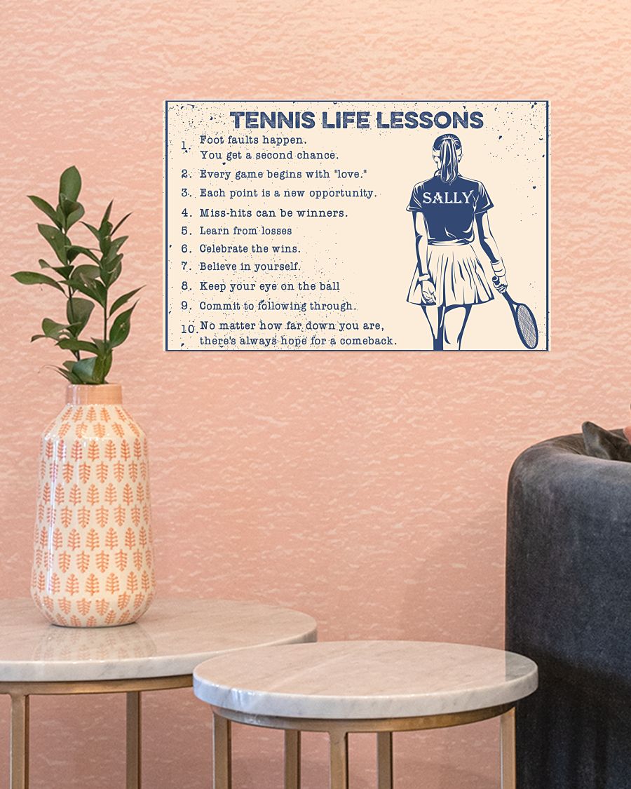 Real Tennis Life Lessons Poster