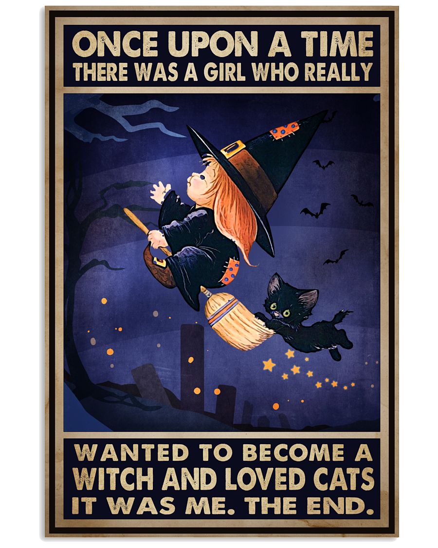 All Over Print There Was A Girl Who Really Want To Become A Witch And Loved Cats Poster
