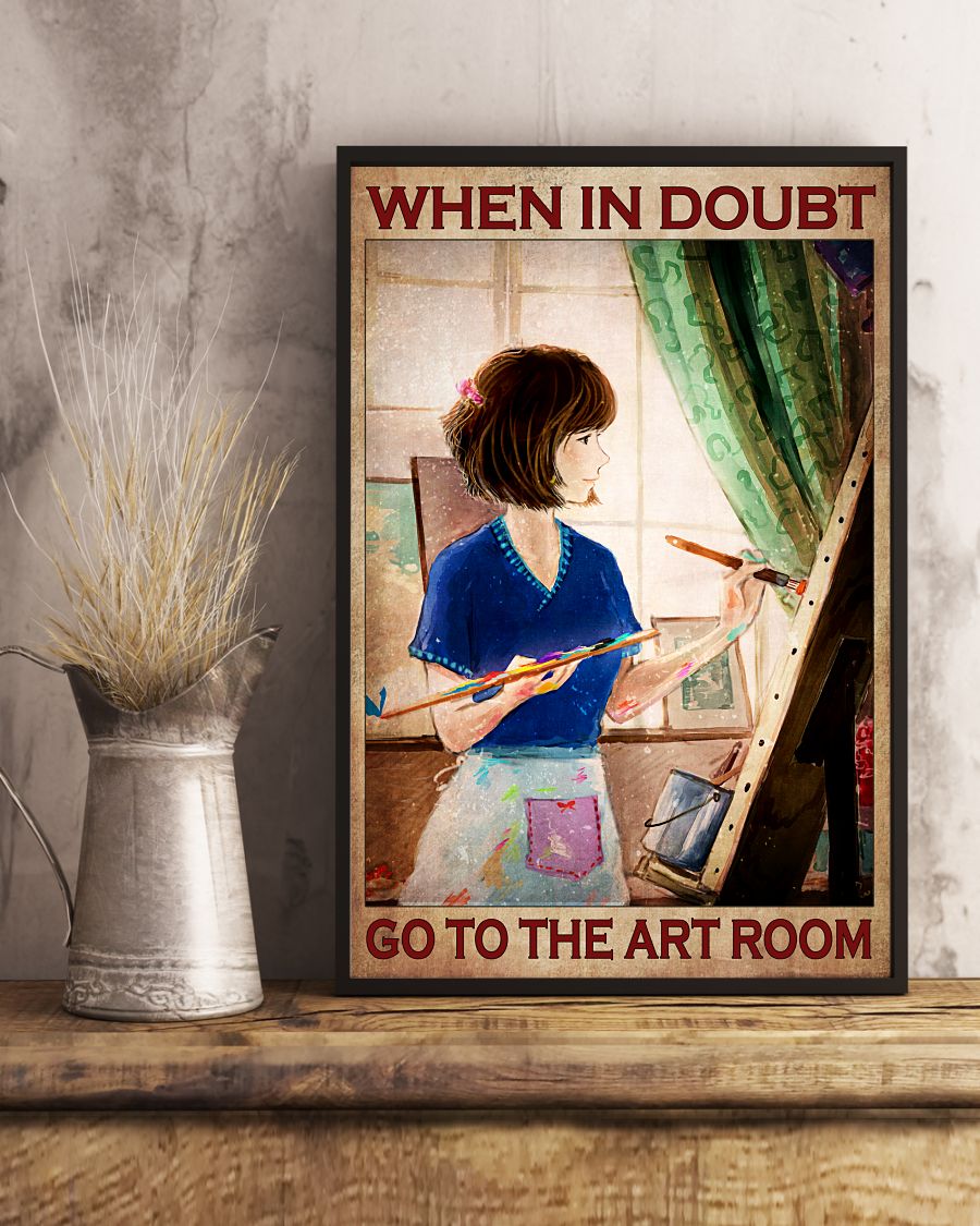 Excellent When In Doubt Go To The Art Room Shirt