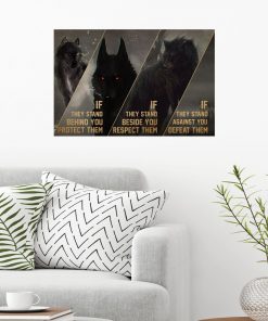 Buy In US Wolf If They Stand Beside You Protect Them Poster
