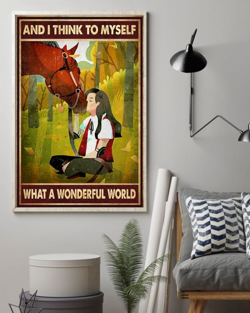Handmade And I Think To Myself What A Wonderful World Poster