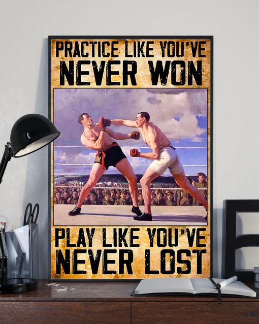 Awesome Boxing Practice Like You've Never Won Poster