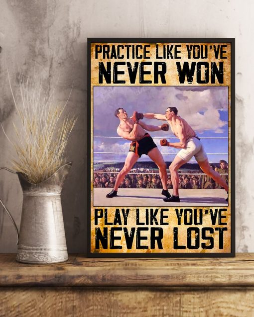Only For Fan Boxing Practice Like You've Never Won Poster