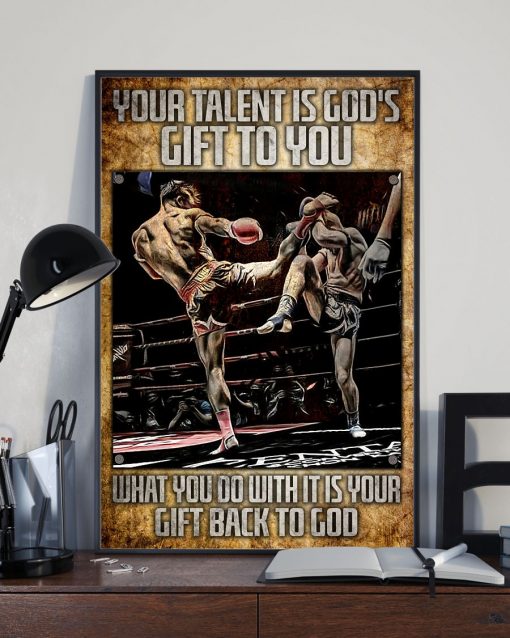 eBay Boxing Your Talent Is God's Gift For You Poster