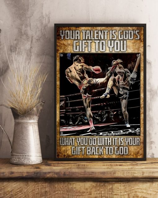 Perfect Boxing Your Talent Is God's Gift For You Poster