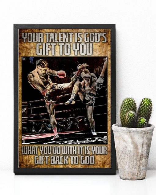 Amazon Boxing Your Talent Is God's Gift For You Poster