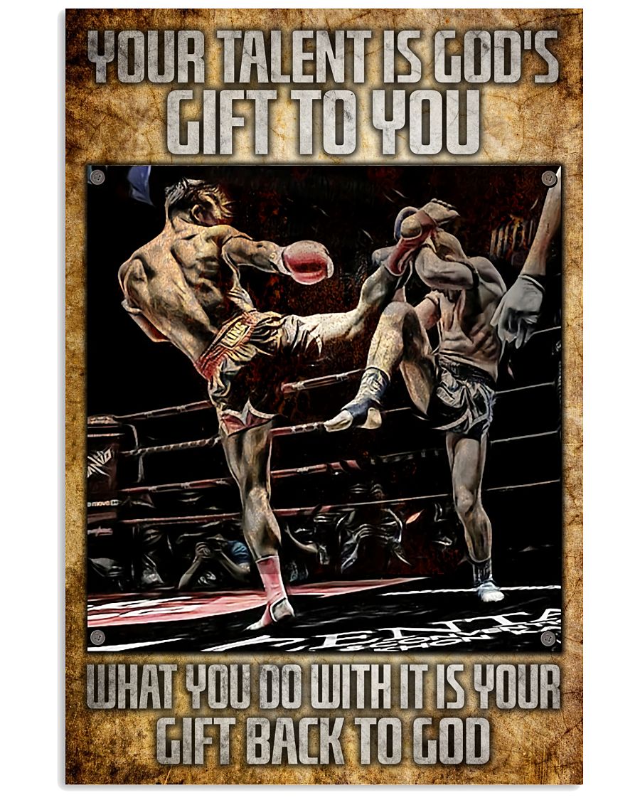 Boxing Your Talent Is God's Gift For You Poster