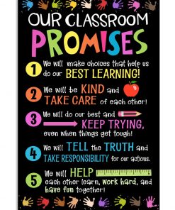 Classroom Poster - Our Classroom Promises Back To School Poster