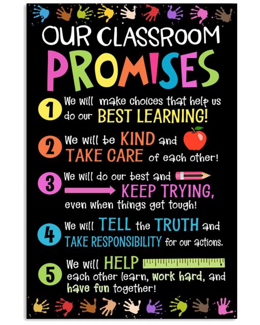 Classroom Poster - Our Classroom Promises Back To School Poster