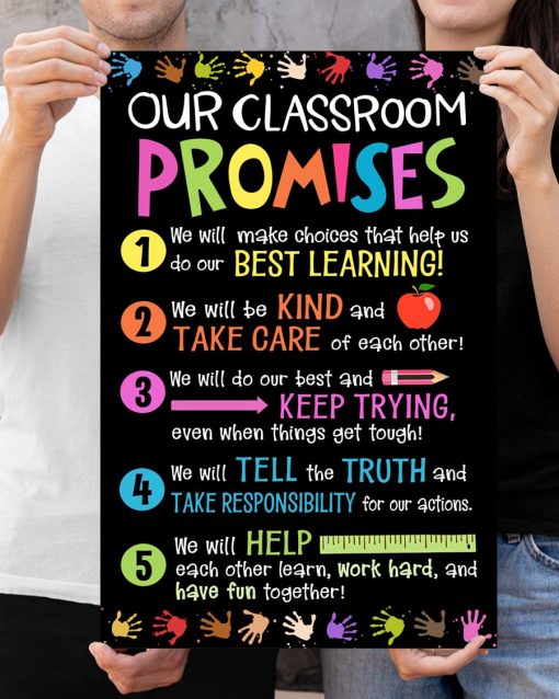 Hot Classroom Poster - Our Classroom Promises Back To School Poster
