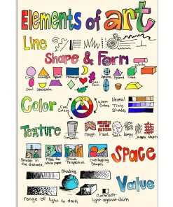 Elements Of Art Colorful Poster