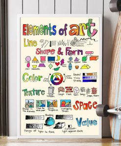 Great Quality Elements Of Art Colorful Poster
