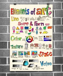 Great artwork! Elements Of Art Colorful Poster