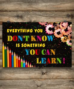 Vibrant Everything You Don't Know Is Something You Can Learn Poster