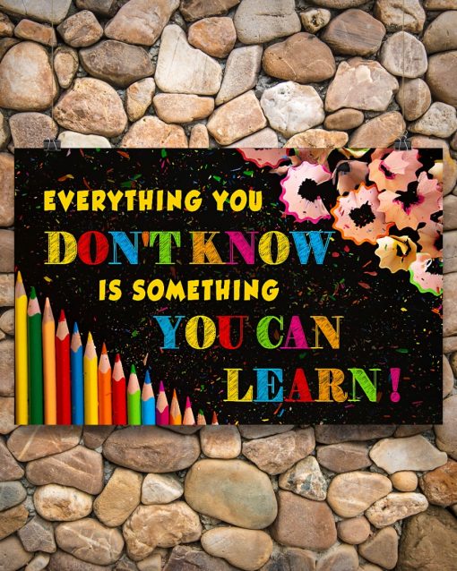 Buy In US Everything You Don't Know Is Something You Can Learn Poster