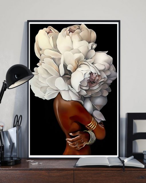 Great Floral Head Woman Poster