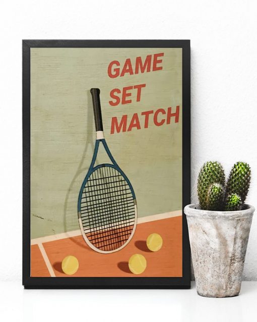 Review Game Set Match Tennis Poster