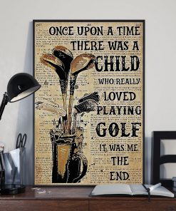 Very Good Quality Golf Once Upon A Time Poster