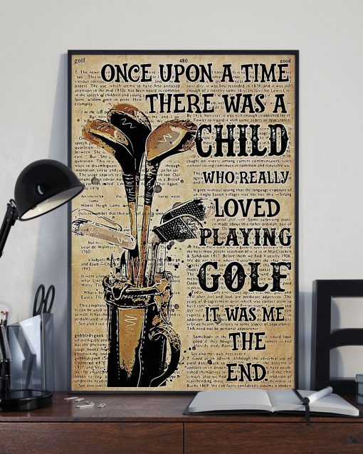 Very Good Quality Golf Once Upon A Time Poster