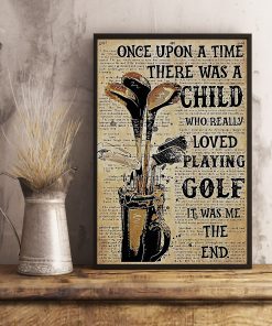 Esty Golf Once Upon A Time Poster