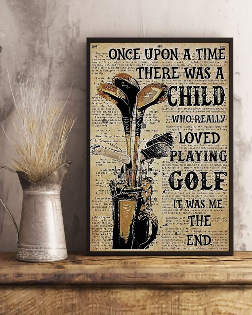 Esty Golf Once Upon A Time Poster