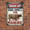 Highland Cattle Wake Up And Smell The Manure Poster a