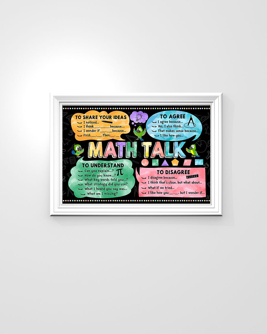 eBay Math Classroom Math Talk Poster