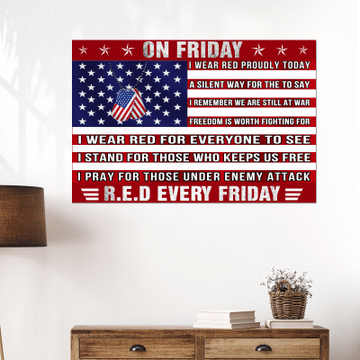 Funny Tee On Friday Red Every Friday Poster