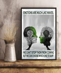 Unique Psychology Emotions Are Much Like Waves Poster