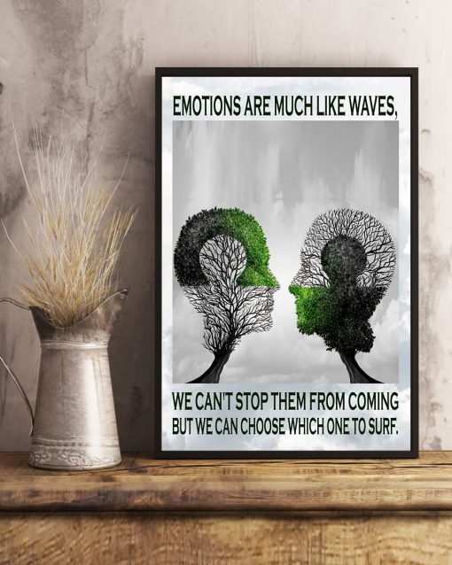 Unique Psychology Emotions Are Much Like Waves Poster