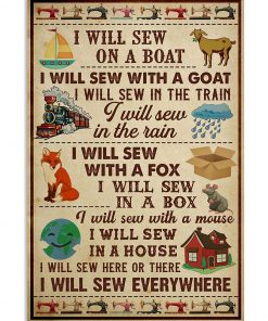 Sewing I Will Sew Everywhere Poster