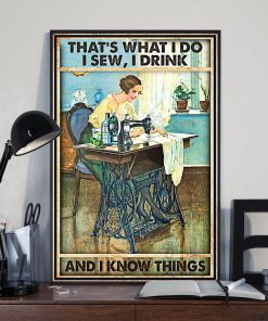 Handmade Sewing That's What I Do Poster