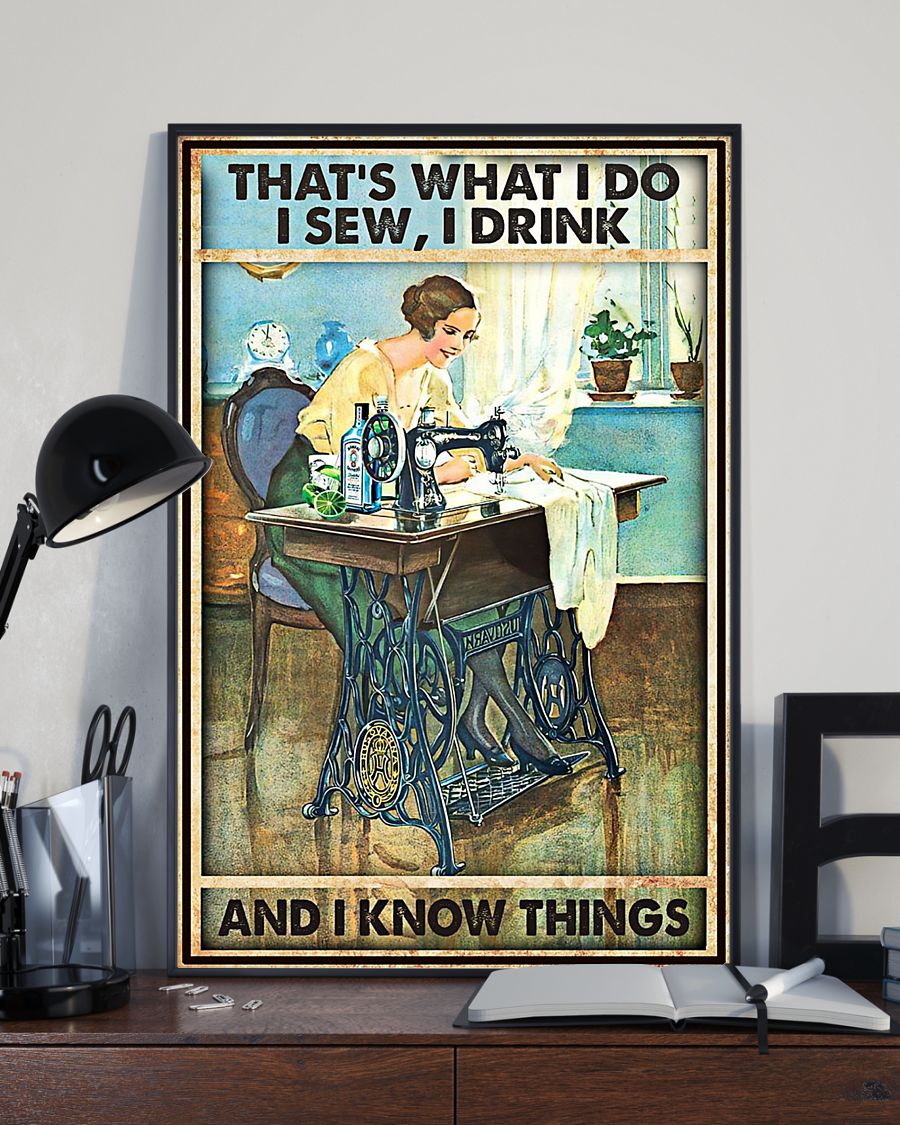 Mother's Day Gift Sewing That's What I Do Poster