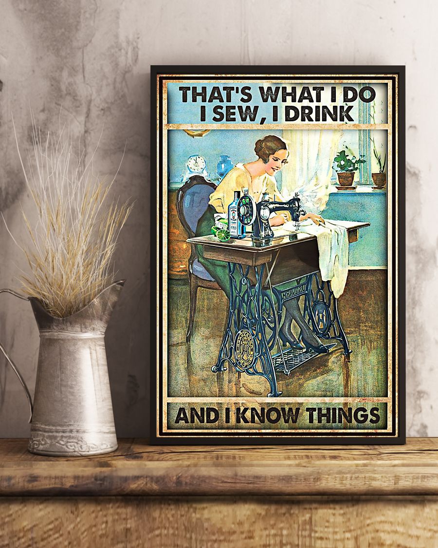 Hot Deal Sewing That's What I Do Poster