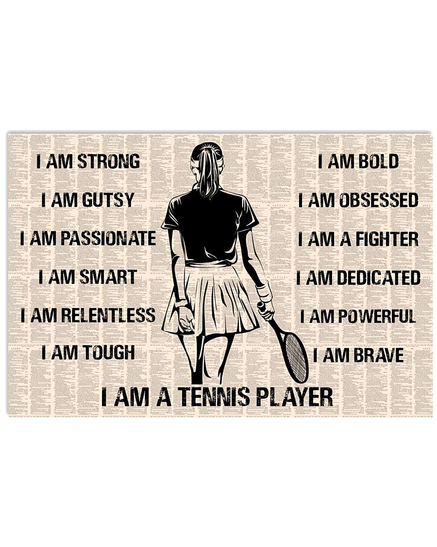 Tennis I Am A Tennis Player Poster