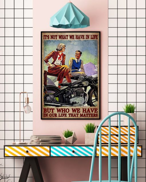 Unisex Who We Have In Your Life That Matters Vintage Poster