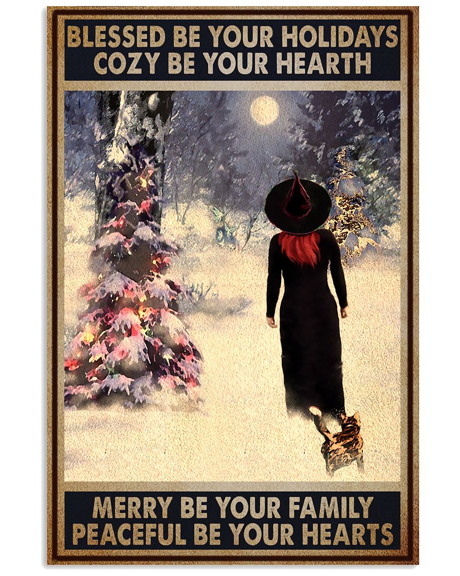 Witch Blessed Be Your Holidays Poster