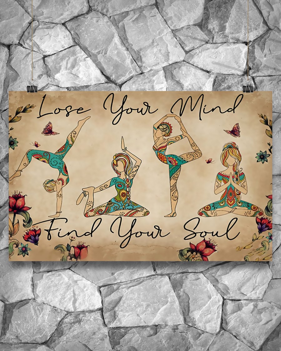 Free Yoga Lose Your Mind Find Your Soul Poster