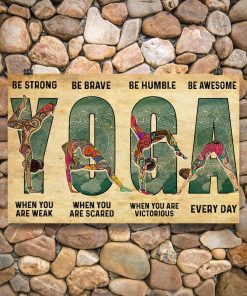 eBay Yoga Positions Be Strong When You Are Weak Poster