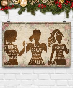 Free Fitness Girl Be Strong When You Are Weak Girls Poster