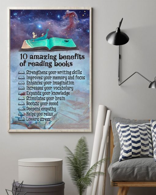 Popular 10 Amazing Benefits Of Reading Books Dream Night Sky Poster