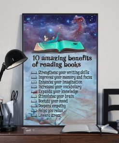 Fast Shipping 10 Amazing Benefits Of Reading Books Dream Night Sky Poster