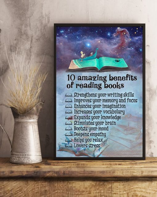 Perfect 10 Amazing Benefits Of Reading Books Dream Night Sky Poster