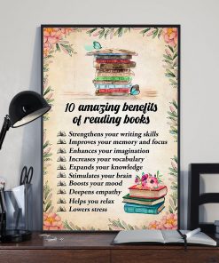 Esty 10 Amazing Benefits Of Reading Books Poster