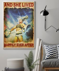 Review And She Lived Happily Ever After Weight Lifting Poster
